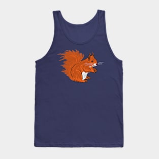 Artwork of an European Red Squirrel IV Tank Top